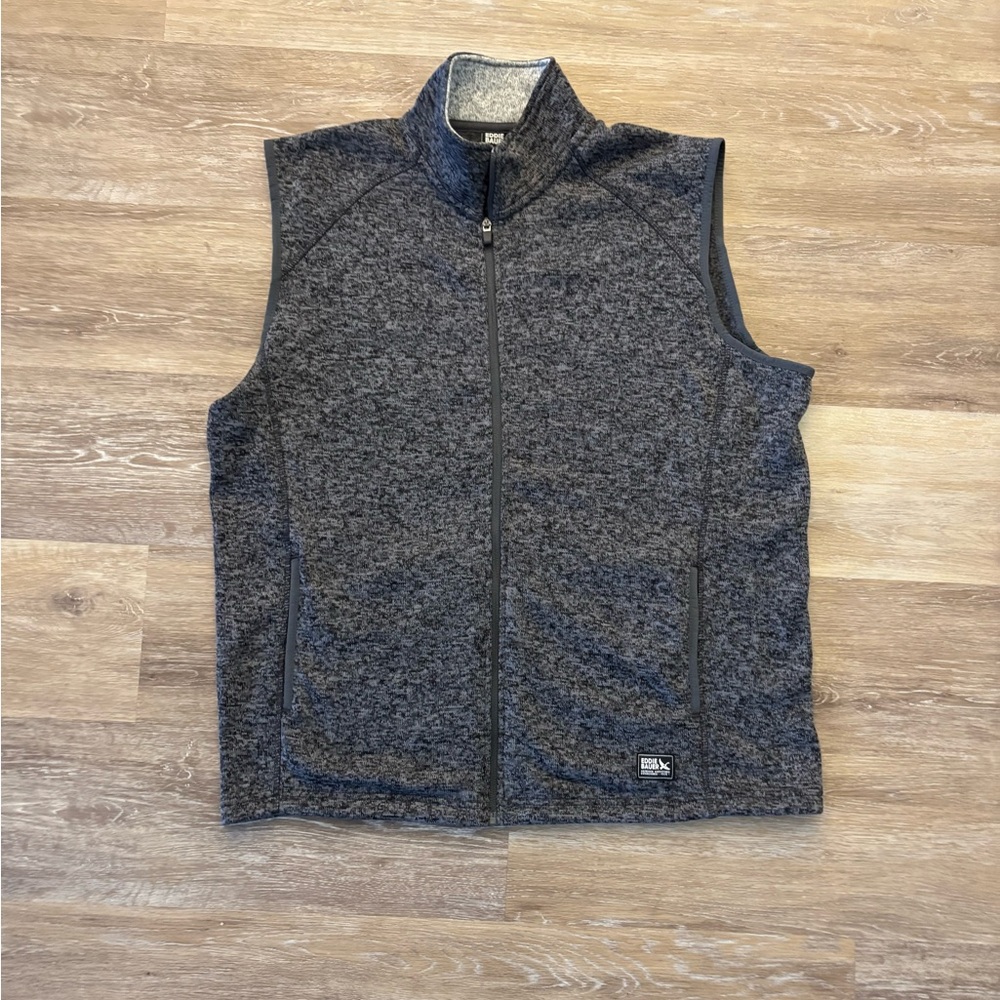 Eddie Bauer Radiator Fleece Sweater Vest Heather Men’s XL Full Zip NWT Golf